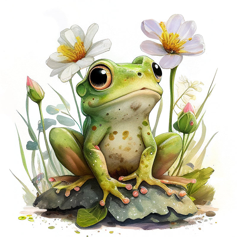 266 Water Color Frog